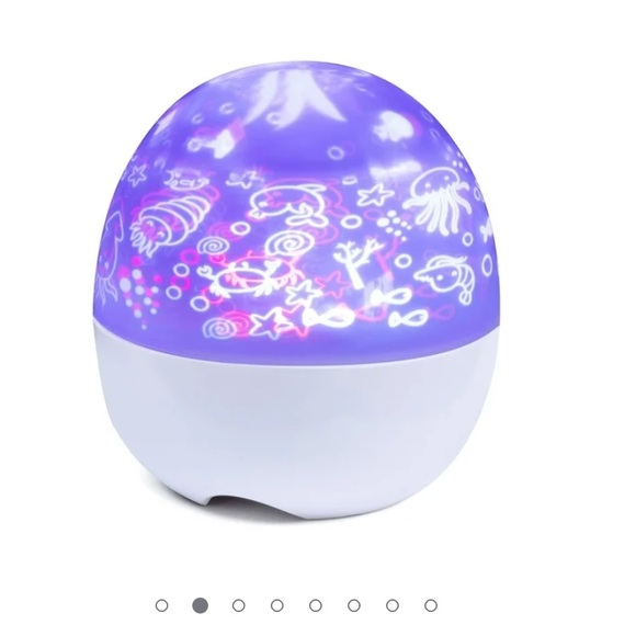 Merkury Innovations Multiglow Galaxy Night Light LED Lightshow Projector - Picture 2 of 13